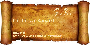 Fillitza Kandid névjegykártya